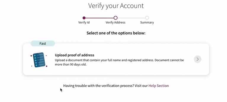 Skrill account verification - tradeszee steps guide - upload documents for address verification sart