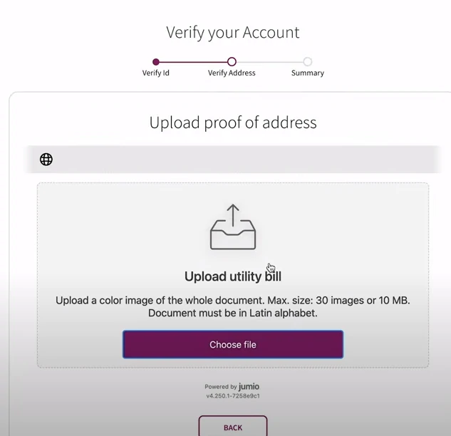 Skrill account verification - tradeszee steps guide - upload the document