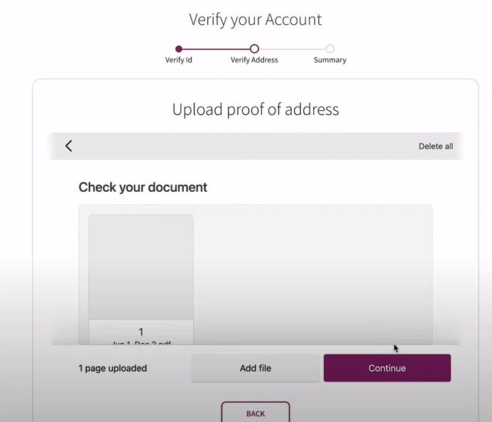 Skrill account verification - tradeszee steps guide - check the document