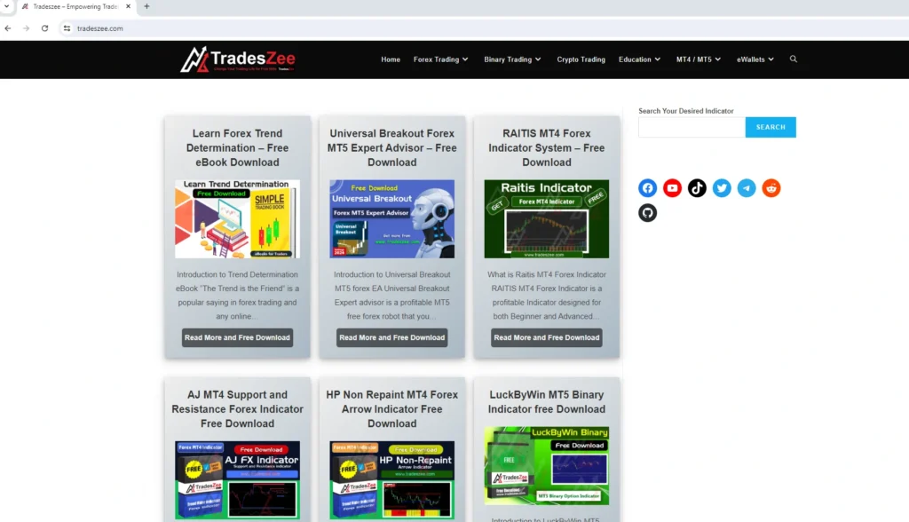 find indicators and download them - tradeszee steps guide