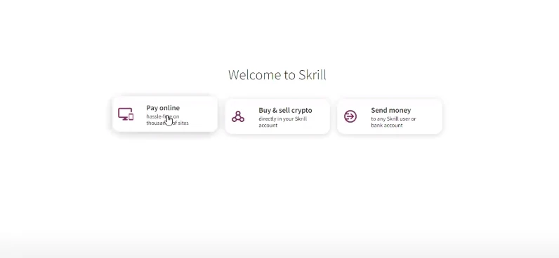 Skrill account opening and verification - tradeszee steps guide - first payment to the skrill