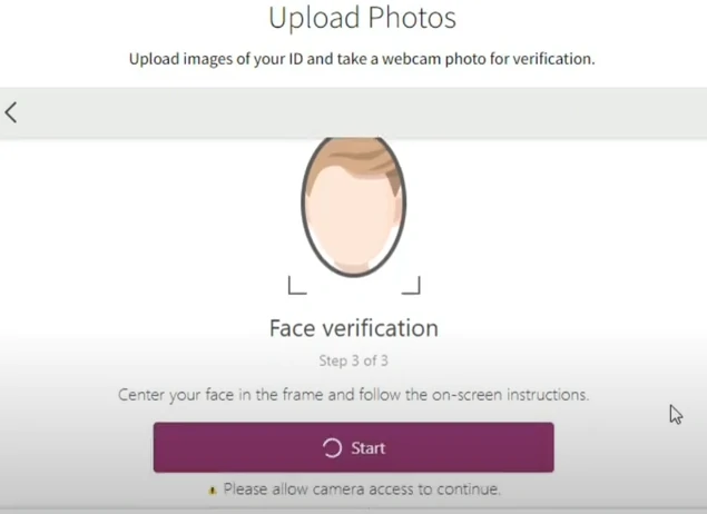 Skrill account verification - tradeszee steps guide - starts face verification